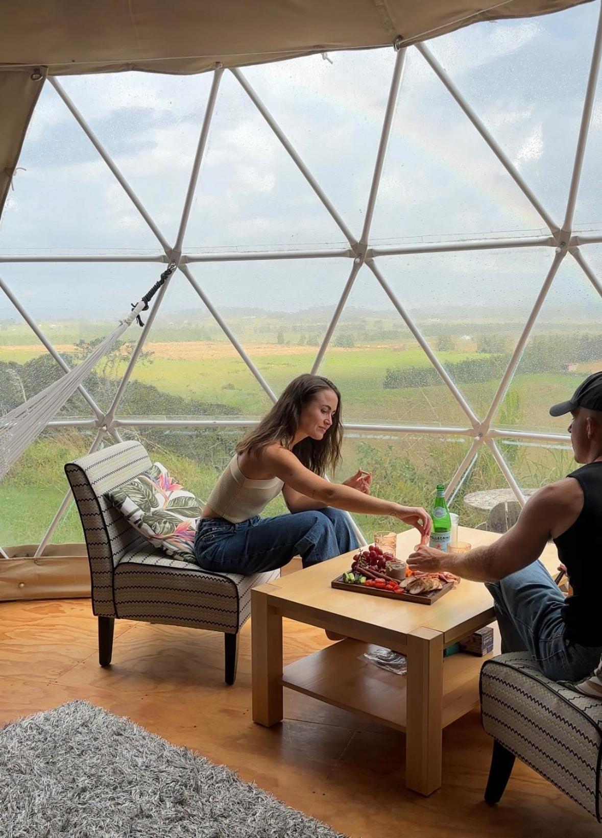 1 Waipu Off-Grid Eco Seaview Geodesic Glamping Dome Hotel ภายนอก รูปภาพ